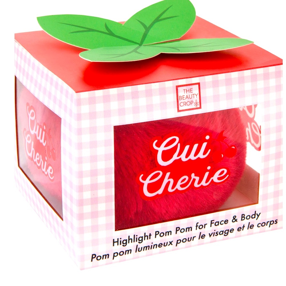 Highlighter Pom For Face & Body! Infused Pom with Highlighter Shimmer Oui Cherie